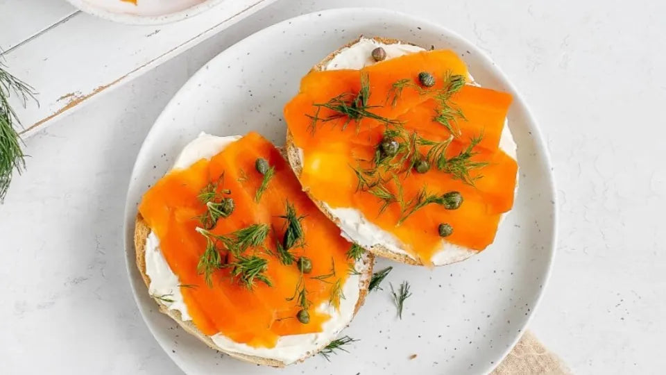 Carrot Caprese Bagel