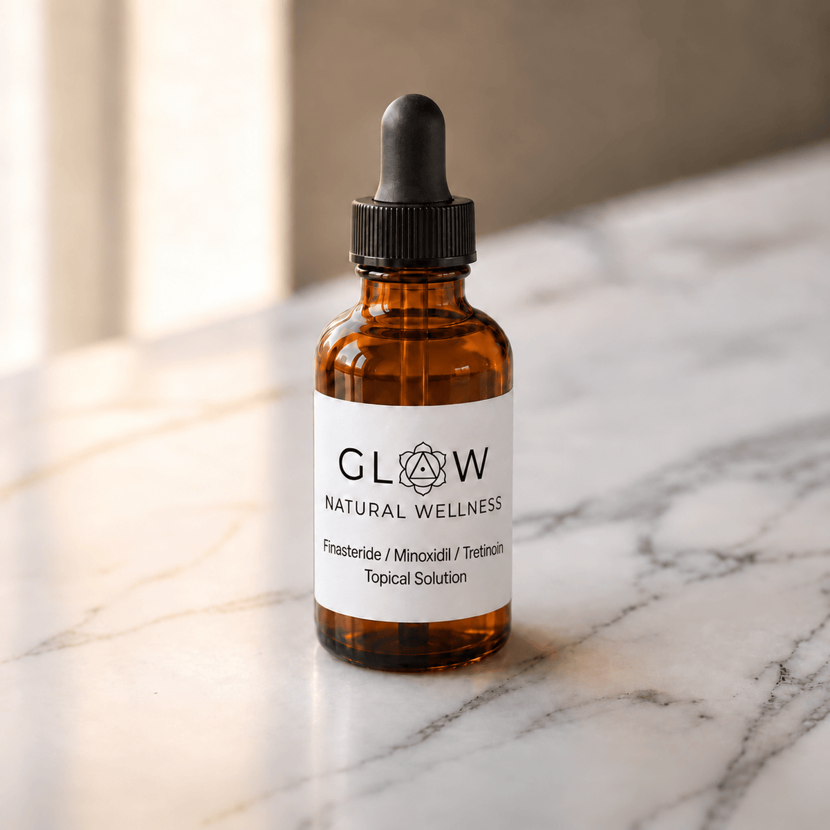 GLOW Natural Wellness Telemedicine Finasteride / Minoxidil / Tretinoin Topical (Compounded)