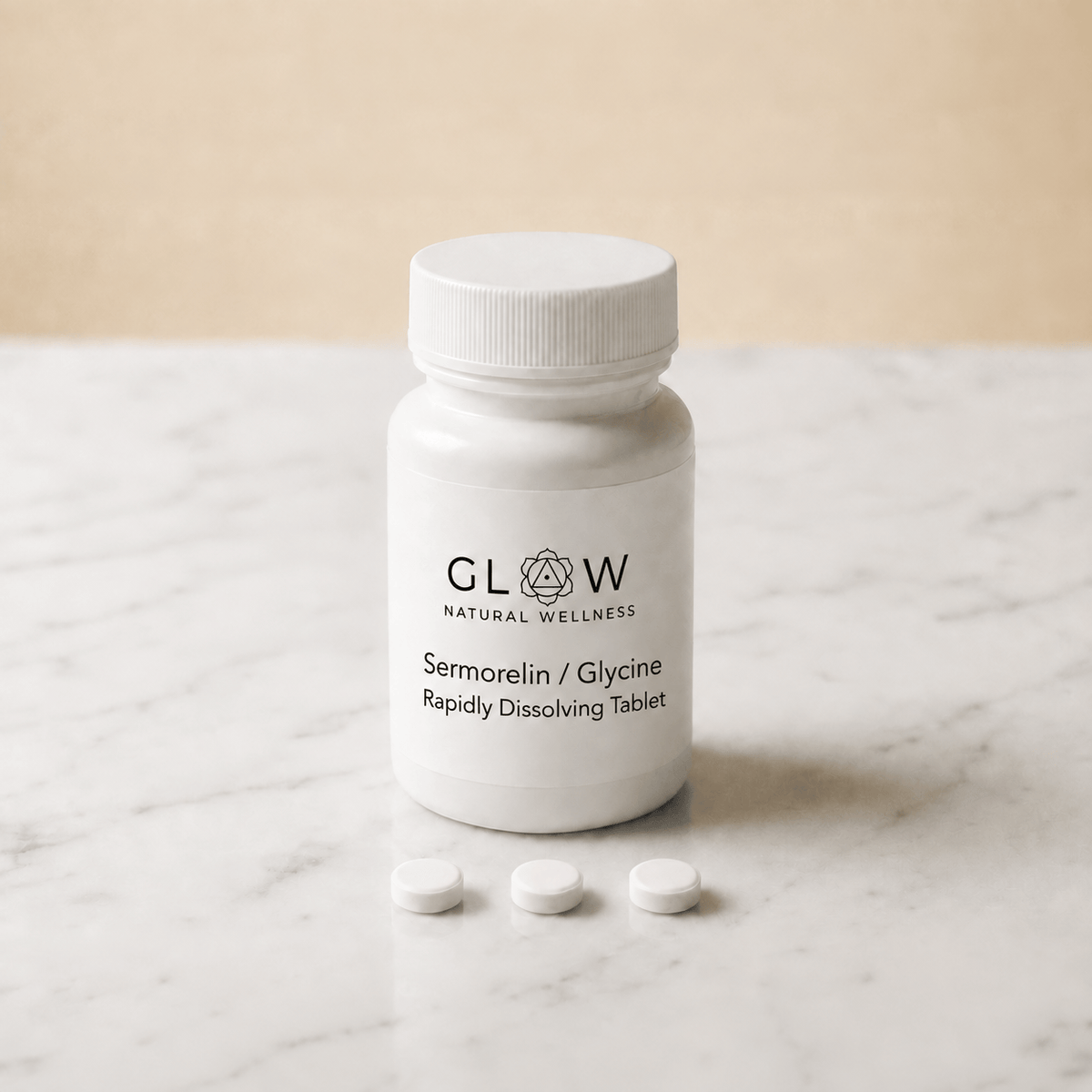 Glow Natural Wellness Telemedicine Sermorelin / Glycine Rapidly Dissolving Tablet