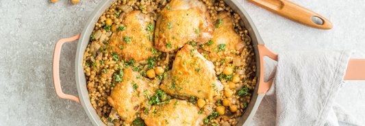 One Pot Chickpeas & Couscous with Chicken