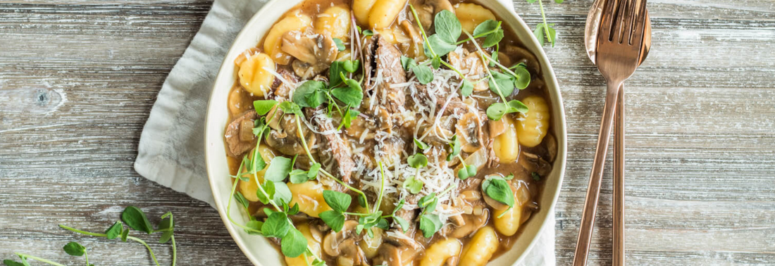 Creamy Beef & Mushroom Gnocchi