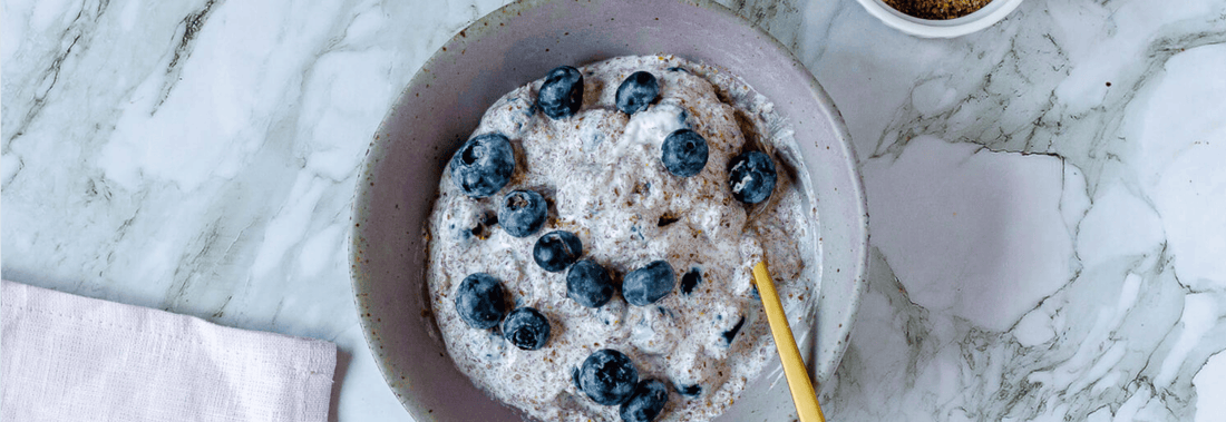 Greek Yogurt, Blueberries & Ground Flax Seeds