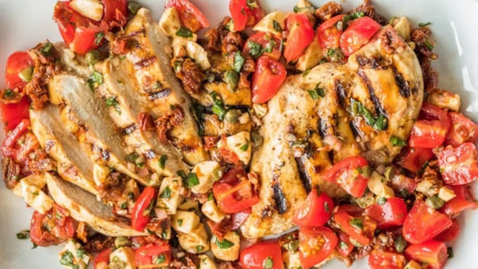 Grilled Chicken With Sundried Tomato Bruschetta