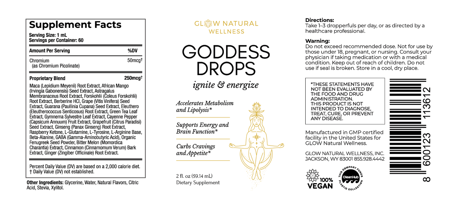 GLOW Natural Wellness Goddess Drops