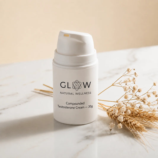 Glow Natural Wellness Telemedicine Compounded Testosterone Cream - u2014 30g