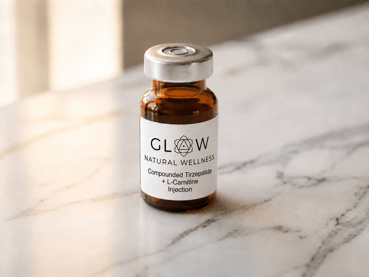 Glow Natural Wellness Telemedicine Compounded Tirzepatide + L-Carnitine Injection