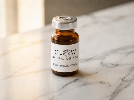 Glow Natural Wellness Telemedicine NAD+ (Nicotinamide Adenine Dinucleotide) 100mg/mL - u2014 10mL Vial