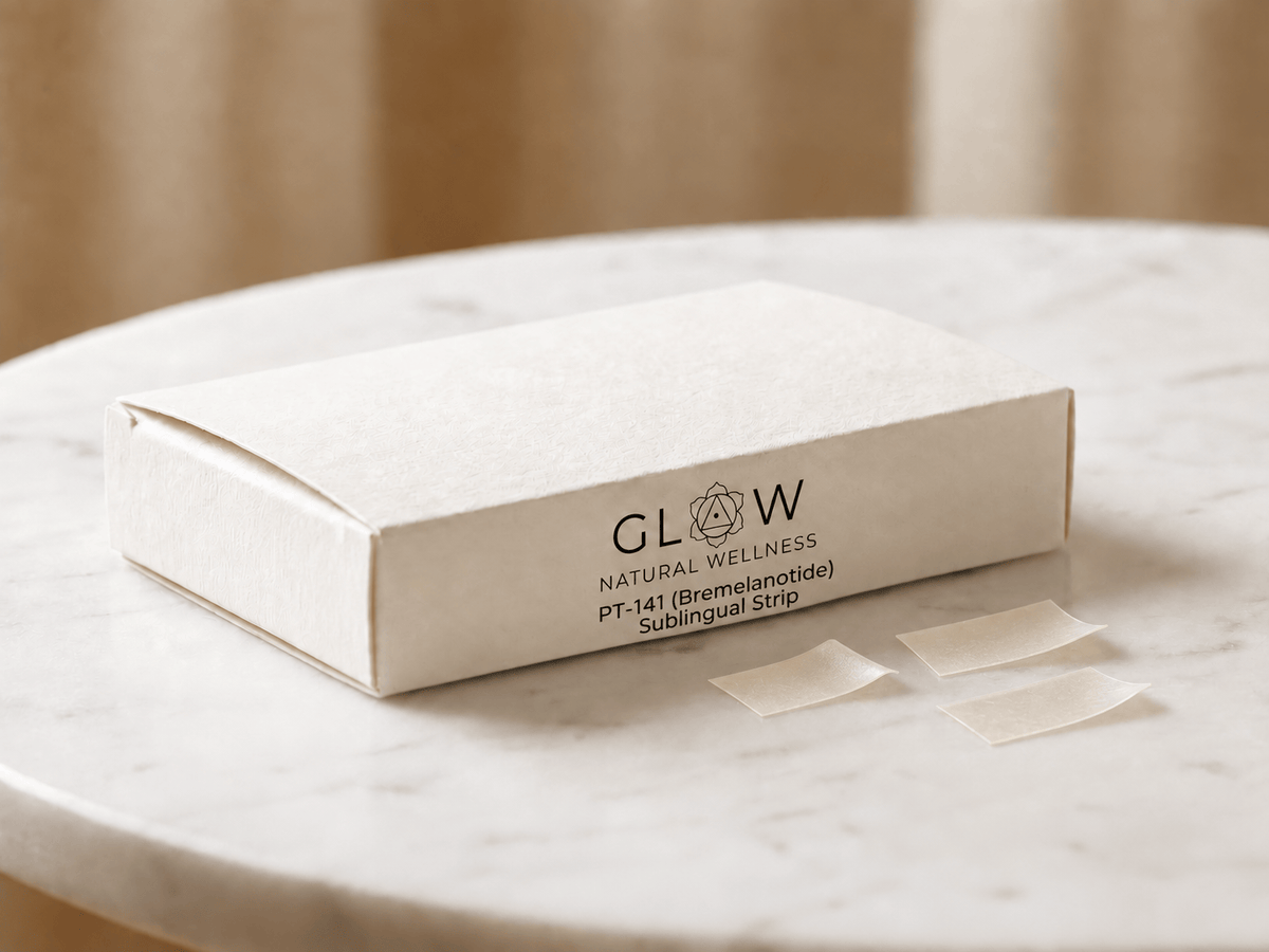 Glow Natural Wellness Telemedicine PT-141 (Bremelanotide) Sublingual Strip