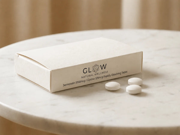 Glow Natural Wellness Telemedicine Sermorelin 1000mcg / Glycine 125mcg Rapidly Dissolving Tablet