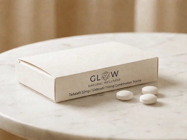 Glow Natural Wellness Telemedicine Tadalafil 22mg / Sildenafil 110mg Combination Troche