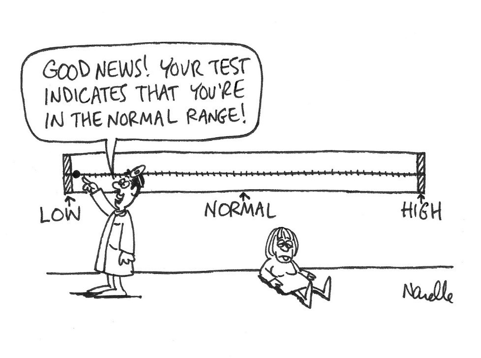 Normal range cartoon
